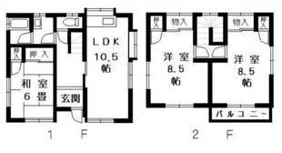 Village小坂の物件間取画像